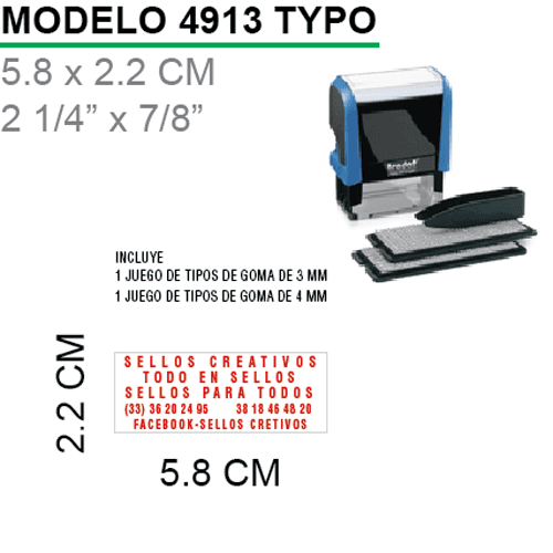 Sello-Autoentintable-4913-Typo-RojoSello-Autoentintable-4913-Typo-Rojo